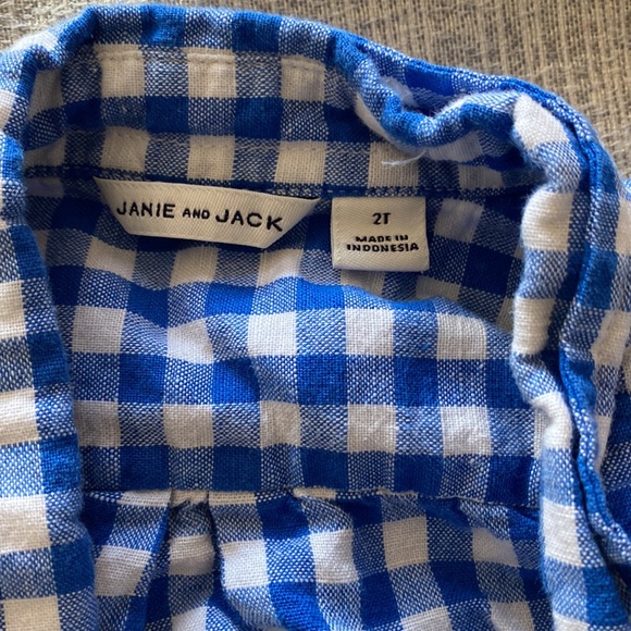 🧸Janie and Jack Button Down Shirt Long Sleeve - Picture 6 of 6